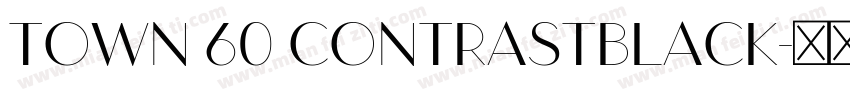TOWN 60 CONTRASTBLACK字体转换